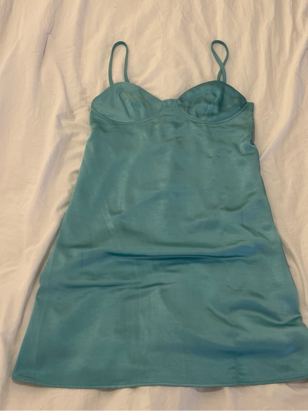 Target Satin Slip Chemise - Teal